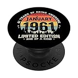 Photo Gallery vintage gennaio 1961 donna uomo regalo 61 anni compleanno popsockets popgrip intercambiabile Photo Gallery vintage gennaio 1961 donna uomo regalo 61 anni compleanno popsockets popgrip intercambiabile