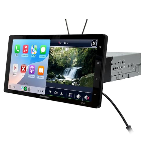 DreamMaker �t���Z�O�e���r���� 1DIN �f�B�X�v���C�I�[�f�B�I 11.5�C���` ���C�h IPS Netflix YouTube���l�b�g���悪�ς�� CarPlay Android Auto �o�b�N�J�����Ή� 12V 24V Android13 