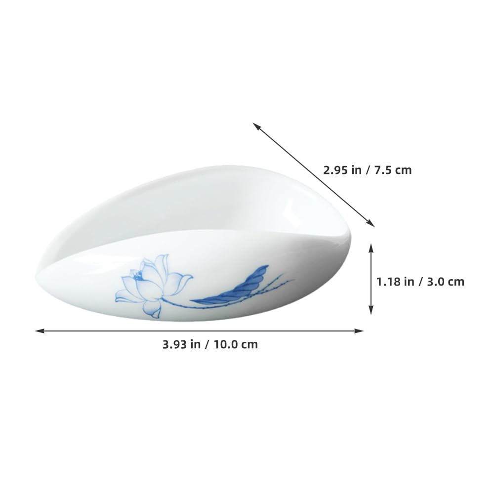 Gatuida Vintage Keramik Tee Gefäß 10X7.5X3Cm Teetablett Für Kaffeebohnen Und Teeblätter Vielseitiges Teezubehör Für Teezeremonien Und Haushalt