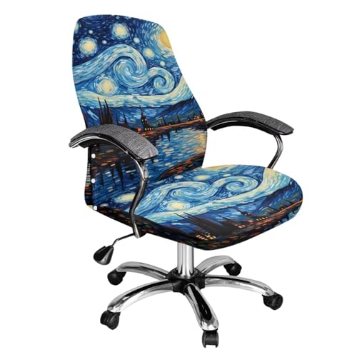 YUVAMAGIMO Van Gogh Starry Night Office Chair Cover L