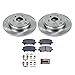 POWERSTOP KOE4685 Rear Autospecialty Replacement Brake Kit with Brake Rotors and Ceramic Brake Pads For 2007-2013 Acura MDX | 2010-2013 ZDX | 2011-2017 Honda Odyssey | 2009-2011 Honda Pilot