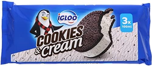 Igloo Cookies & Cream Ice Cream Sandwich 3 x 100ml