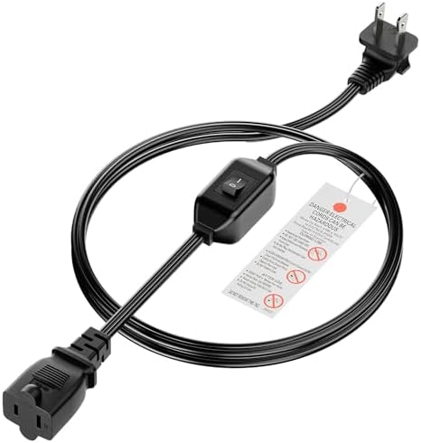 Amazon.com: On Off Switch Extension Cord [2-Feet], 2-Prong/2 Outlet ...