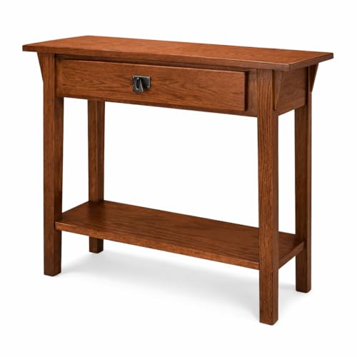 Image of Leick Home Mission Console Table, 30 inch, Russet