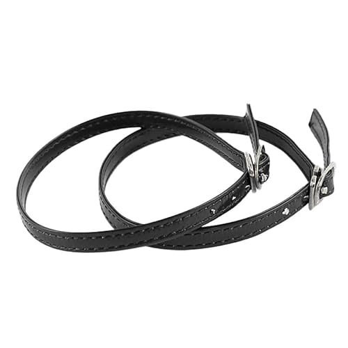 BroLuka High Heel Shoe Straps, avtagbara ankel skosnören, svart, Taille unique