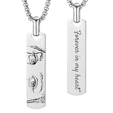 Collar Personalizado con Foto de Ojo: Personaliza este collar con una foto de tus ojos o de los de tu pareja. Crear joyas únicas y sentimentales es un testimonio eterno de tus emociones