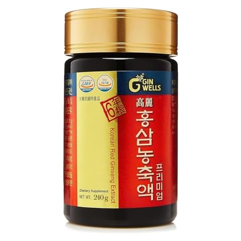 ILHWA Pure Concentrated Red Ginseng Extract (8.47oz, 240g) - 100% Pure Korean Red Ginseng Tea - for Immunity. Ginsenoside 3,600 mg. Cover