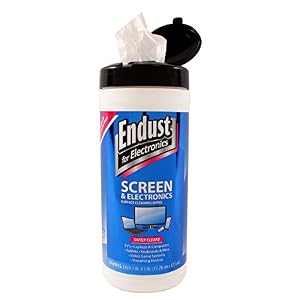 Image of Endust for Electronics, Surface cleaning wipes, Great LCD and Plasma wipes, 70 Count (11506)