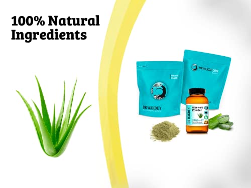 Dr Wakde's Aloe Vera Leaf Powder - 100G (3.5Oz) | Pure, Raw & Dried Powder | Natural Aroma And Freshness | Fine Powder | Vegan | Premium Grade | Nothing Added, Nothing Removed #TOP5