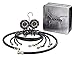 BLACKMAX Mechanical Manifold Gauge Set, 4 Valves