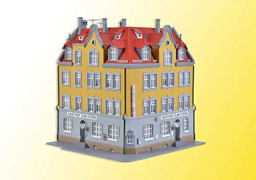 Kit Kibri 38350 H0 Maison d'angle illuminée pour modélisme réaliste