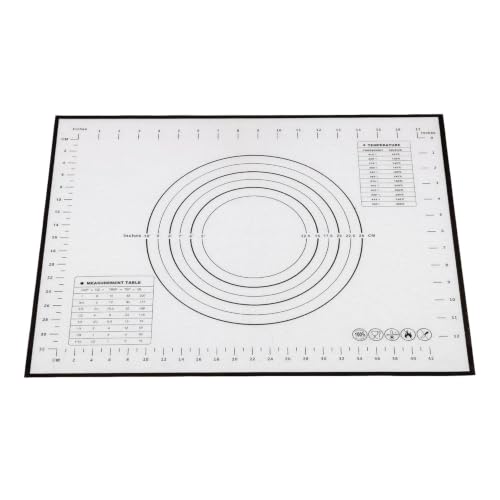Image of Cutting EDGE Non Stick Stretchable Silicone Pastry Mat (Set of 1, Black)