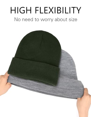 Image of Bigfoot Beanie for Men - Sasquatch Hat Winter Knit Cuffed Beanie for Women - Bigfoot Gifts for Christmas & New Year