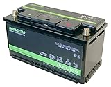 MOBILEKTRO® LiFePO4 100Ah 12V 1280Wh Lithium Versorgungsbatterie mit BMS,-30 °C- EQ 160Ah - 200Ah AGM oder Gel Aufbaubatterie für Wohnmobil, Boot, Camping oder Solaranlage, L5 DIN-Größe