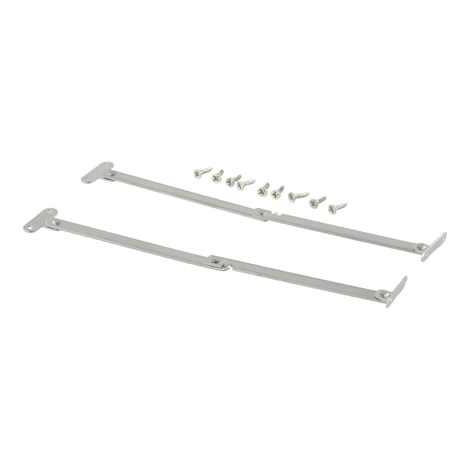 Charnière de support d'armoire en acier inoxydable réglable pour meuble de cuisine (Lot de 2)