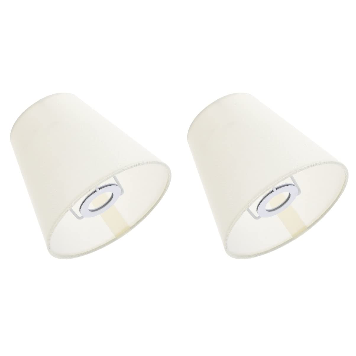 Uonlytech 2pcs Xxcm Shades, Lampshade Cloth Lampshades Floor Ornament Cover Protector Small Style Ceiling Lamps Clip-on Wall Shade, Light Indoor On Clip Chandeliers Drum Shade: As