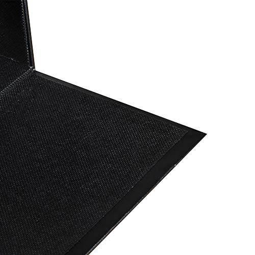 YAPISHI Leather Tissue Box Cover Black Rectangular Facial Tissue Box Holder, Modern Napkin Storage Caddy with Magnetic Bottom, Pumping Paper Dispenser Case for House Bathroom Office Car Living Room - Thumbnail 2