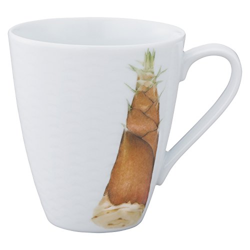 Noritake ノリタケ マグカップ 295cc 京香旬彩 電子レンジ対応 食洗機対応 筍 ファインポーセレン T5355L/1620-8