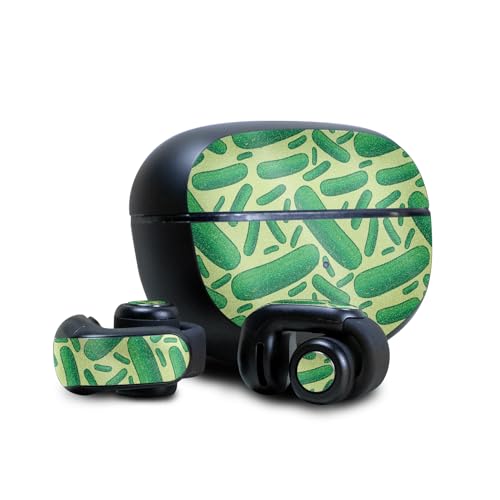 Image of Glossy Glitter Skin Compatible with Bose Ultra Open Earbuds - Pickles - Premium 3M Vinyl Protective Wrap Decal Cover - Easy to Apply | Crafted in The USA by MightySkins
