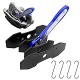 bremssattel rücksteller 【Bremskolben Rückstellwerkzeug 】：Diese Bremssattelpresse (Blau) aus robustem Kohlenstoffstahl wurde für die Einstellung von Automobilbremspumpen entwickelt. Wird mit 4 Bremsbelag-Ersatzhaken vom Typ S geliefert, mit denen Sie die Auto-Bremsbeläge bequemer austauschen können.Bremskolben-Rückstell-Werkzeug verteilt die Kraft gleichmäßig parallel, um Fehlstellungen der Kolben zu vermeiden, indem sie in der mittleren Position angeordnet werden.