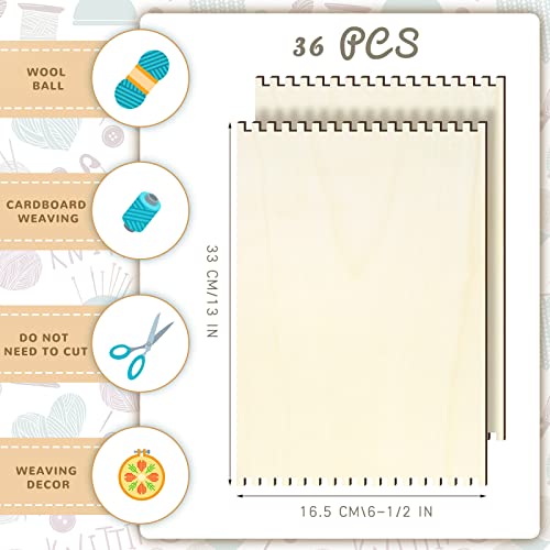 image for Minatee Beginners Wooden Loom Notched Weaving Loom Basket Weaving Loom