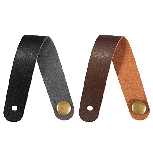 Dulphee Guitar Strap Button, [6Pack] Leather Headstock Adapter Tie Guitar Neck Strap Link For Acoustic Guitar, Classic Guitar #TOP1