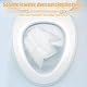 UHETLET 100 Stück Toilettenauflage Einweg Toilet Seat Cover Travel Toilettensitz Kinder Unterwegs Toilettensitzbezüge Einweg WC Papiersitze Papierauflage Spülbarer Sitzauflage für Reise Camping