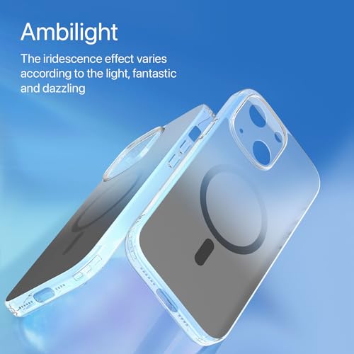 Image of Vaku Luxos Thermoplastic Polyurethane Back Cover Case For iPhone 15 Plus Scratch Resistant Slim Fit Protective Design Military-Grade Protection Compatible With Mag-Safe Wireless Charging-Grey