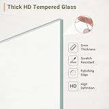 A5 Frame, Natural Walnut Solid Wood A5 Photo Frame, Photo Frame with HD Tempered Glass, A5(14.8x21 cm) Frame with Mount for A6(9.5x13.8 cm) Picture Frame, for Wall & Tabletop Picture Frames - Image 6