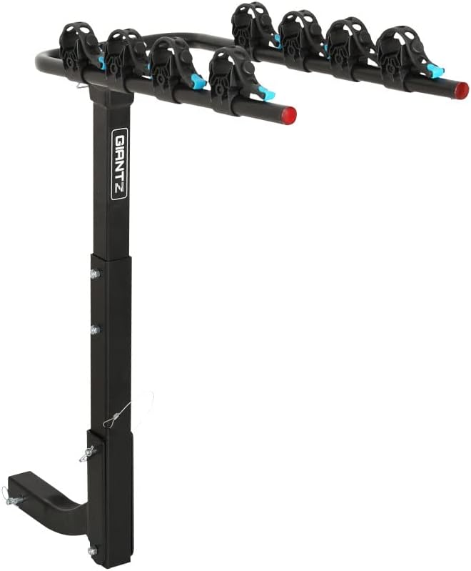 4 Bike Carrier on Car Universal Bike Car Rack Car Rear Bicycle Rack Hitch Mount 2" Towbar Foldable