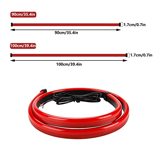 TOTMOX 90 cm (2,9 pés) Terceira luz de freio de LED para carro Universal High Mount Stop Faixa de lu