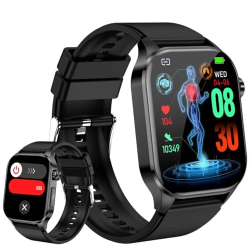 Smart Watch for Men Women with Bluetooth Calls, Blood Pressure Heart Rate Blood Oxygen Stress HRV...