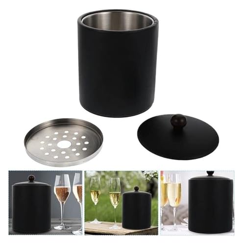 Refrigerador Balde de gelo de aço inoxidável engrossado 1pc balde de gelo engrossado balde de vinho