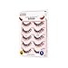 KISS Looks So Natural False Eyelashes Multipack, Lightweight & Comfortable, Tapered End Technology, Reusable, Cruelty-Free, Contact Lens Friendly, Style 'Poise', 5 Pairs Fake Eyelashes