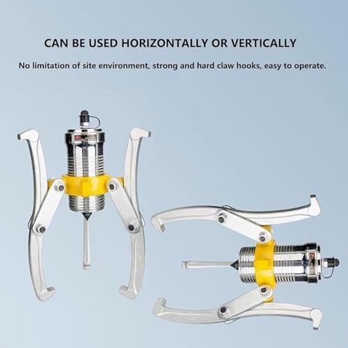 Hydraulic Puller Set - 2 or 3 Jaw Wheel Bearing Separator, Manual Split Bearing Tool for Hub Pulling, Vertically & Horizontally Adjustable, Heavy Duty Mechanic Equipment