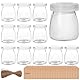 GBKDQQ 12 Stück 200 ml Durchsichtige Joghurtgläser mit Lid, Transparente Dessertgläser mit Deckel, Joghurtgläser mit Deckel, Einweckgläser Tulpenglas für Marmelade, Honig, Desserts, Kerzen, BPA-Frei