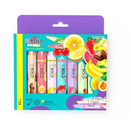 Marca texto BEBOLD fruit Edition Sortido, Caixa com 10unidades