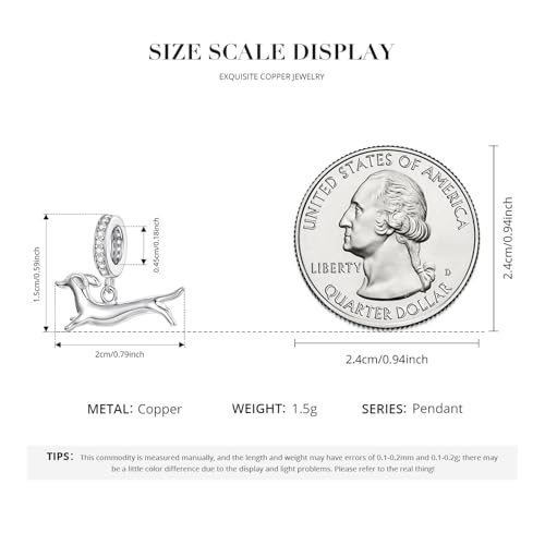 Image of MUNDELL Conch Bead Charm Dachshund Dala Horse Pendant Charm Bird Sun Charm for Original Charm Bracelet or Bangle