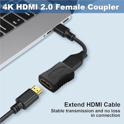 Bexdug Convertidor De TV, Conector Hembra A Hembra HD Pequeño, Conexión Recta 4K HDR Vídeo Audio Accesorios para Portátiles, Computadoras Y Cámaras - imagen 9