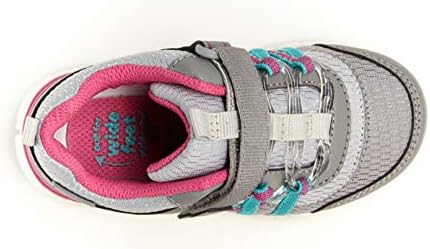Stride Rite Girls Jacki Athletic Running Shoe, Grey/Pink, 10 Little Kid | Image 5