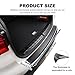 Rear Bumper Guard Protector for Car, Universal Carbon Fiber Scratch-Resistant Non-Slip Trunk Door Entry Sill Protector for (47.24 * 3.14)