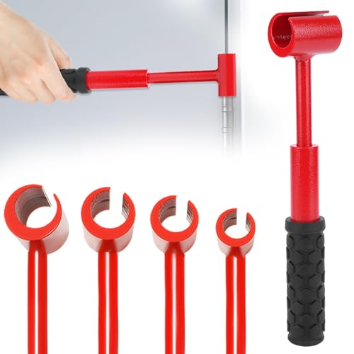ASIEIT Door Hinge Adjustment Tool, 4 in 1 Hinges Gap Adjusting Wrench, Upgraded 0.55-0.98 Inch, Heavy-duty Door Hinge Adjustment Tool for Standard Round Bolts, Residential and Commercial Use
