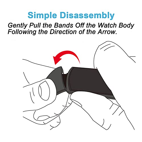 Wrist Bands Replacement For S5 Fitness Tracker (For All Brands) Replacement Band Smart Watch Slim Fitness Tracker Band Activity Tracker 5 Color Adjustable Wristbands Black Blue Grey Pink Purple(Black) #TOP5