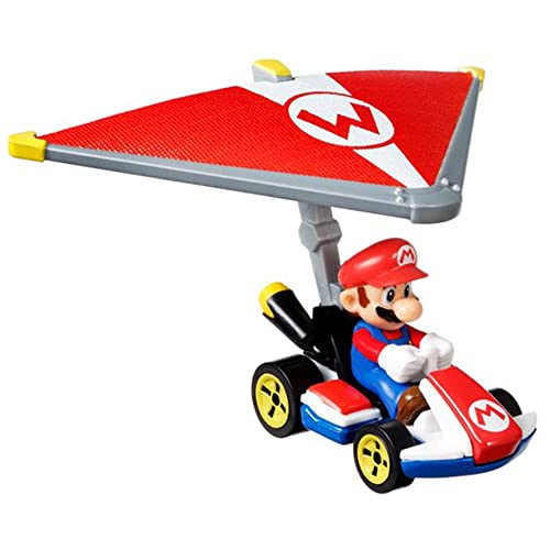 Hot Wheels Mariokart - Mario Standard Kart y Super Glider miniatura 2