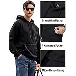 MAGCOMSEN Men's Active Hoodies Fleece Lined Sweatshirts Casual Athletic Workout Pullover With Kangaroo Pocket