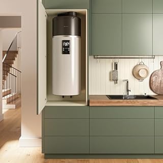 Cecotec Scaldabagno Elettrico 100Li Verticale con Display Touch AeroThermal 100L. Energia Sostenibile, Basso Consumo, Touch Screen, Controllo APP, R290, Temp. Fino a 75ºC