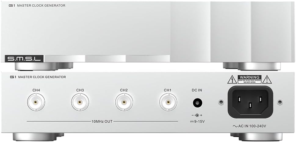 SMSL G1 Hi-Fi Audio External Master Clock,High-Precision OCXO,Multi-Channel Drive+Linear Power Supply,Enhance Sound Quality for CD Players/Players/DAC,Compatible with T2/D2R/P2/PL200T/D200/PA200