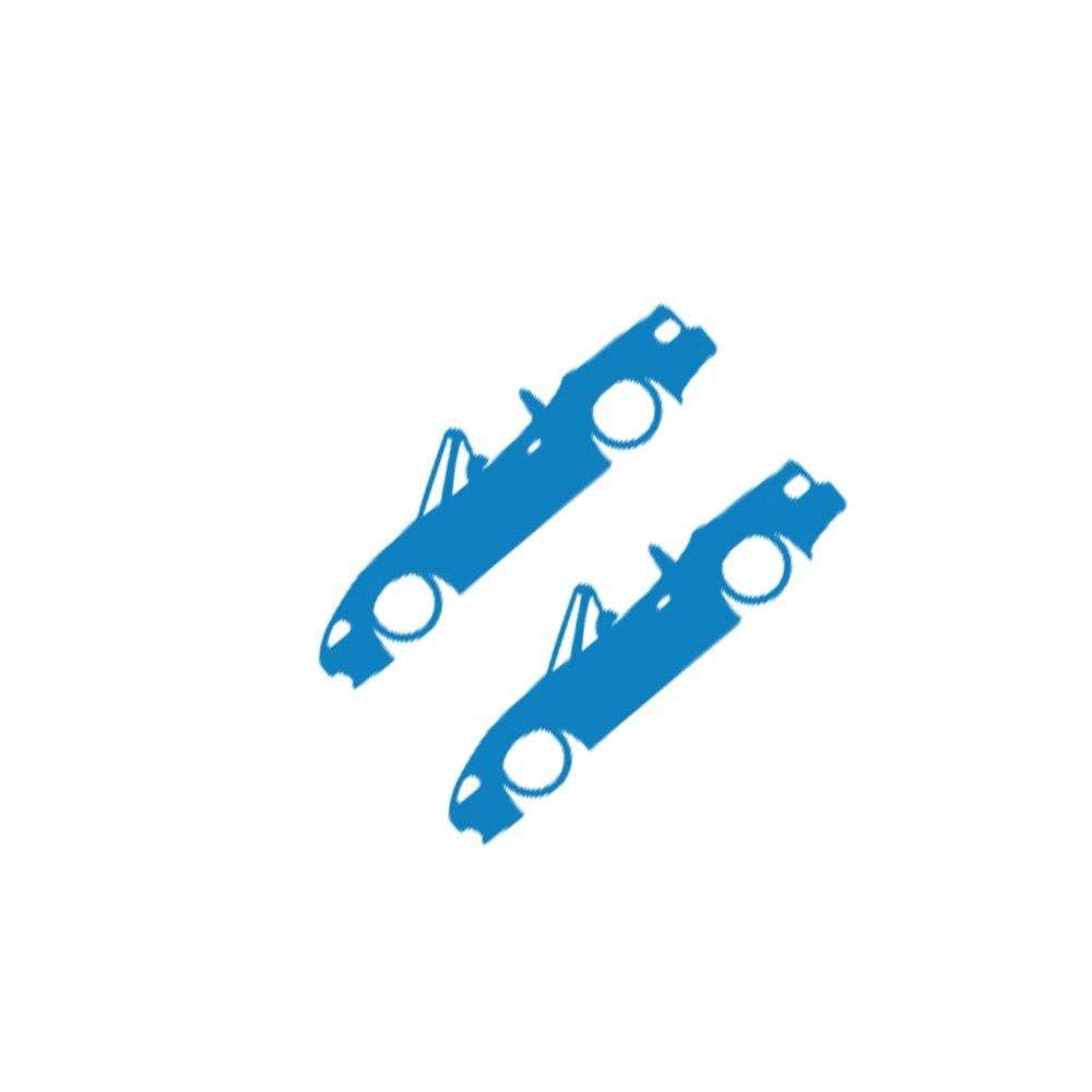 for Mazda MX-5 MX5 Sport Styling Decor Decals Car Outline Sticker(Glossy Blue,60x16.8cm)