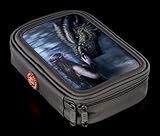 Dieses Fantasy Federmäppchen mit dem Motiv einer Elfe und ihrem Drachen bietet jede Menge Platz für Ihre Schreibutensilien.