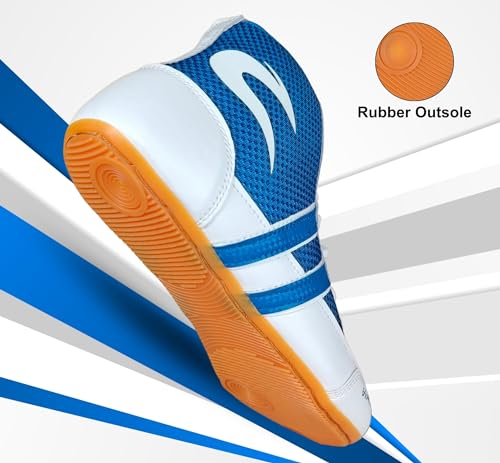 Prokick Grapple Kabaddi Shoes for Men | Kabaddi Shoes for Mens, Boys & Girls | Wrestling Shoes for Men | Weightlift Shoes | Versatile and Stylish Kabaddi Shoes | Kabaddi Footwear, Blue/White, 41.5 EU